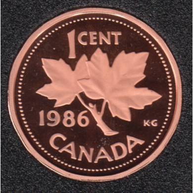 1986 - Proof - Canada Cent