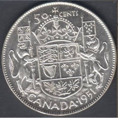 1951 - B.Unc - Canada 50 Cents