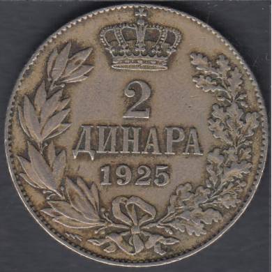1925 - 2 Dinara - Yugoslavia