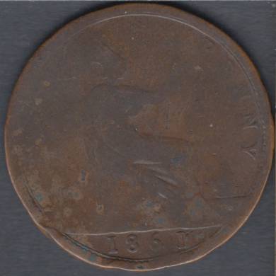 1861 - 1 Penny - Grande Bretagne