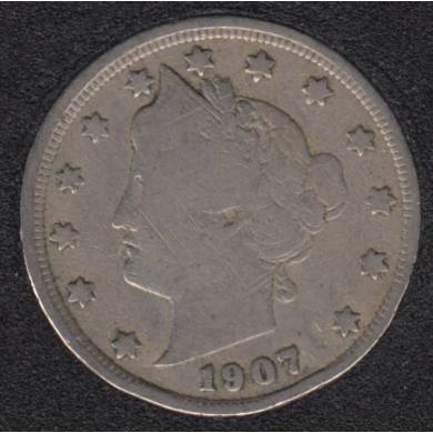 1907 - Liberty Head - 5 Cents
