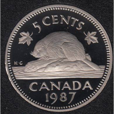 1987 - Proof - Canada 5 Cents