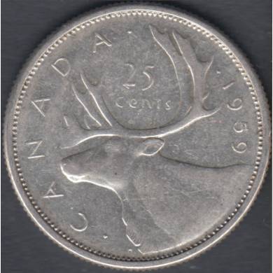 1959 - VF/EF - Canada 25 Cents