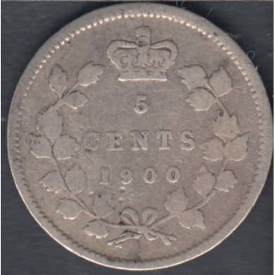 1900 - Fine - Oval 'O' - Canada 5 Cents