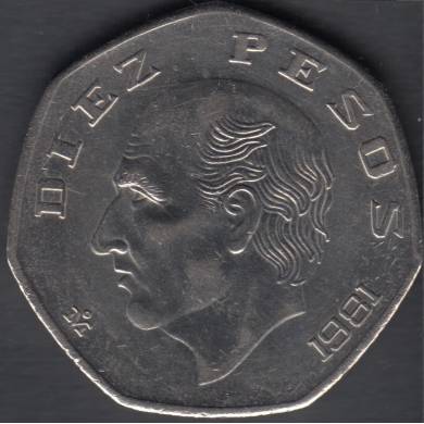 1981 Mo - 10 Pesos - AU - Mexique