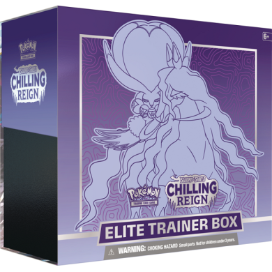 Pokmon Sword & Shield Chilling Reign - Shadow Rider Calyrex VMAX - Elite Trainer Box
