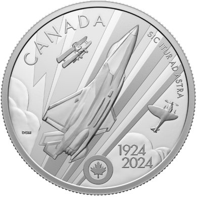 2024 - $20 - Fine Silver Coin  The Royal Canadian Air Force Centennial
