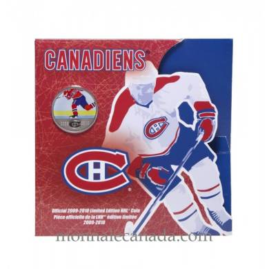 2009 2010 Official Montreal Canadiens 50 cents coloured Limited Edition NHL