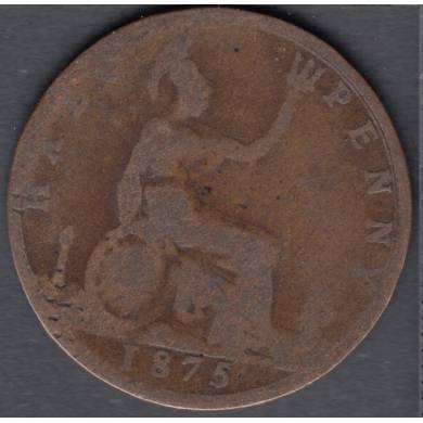 1875 - 1/2 Penny- Grande Bretagne
