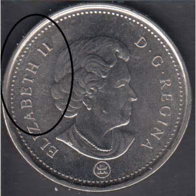 2007 - Bubble Plating - Canada 5 Cents