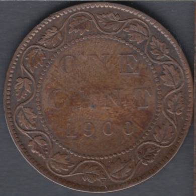 1900 H - Fine - Plié - Canada Large Cent