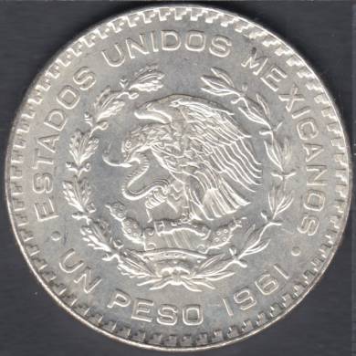 1961 Mo - 1 Peso - Unc - Mexico