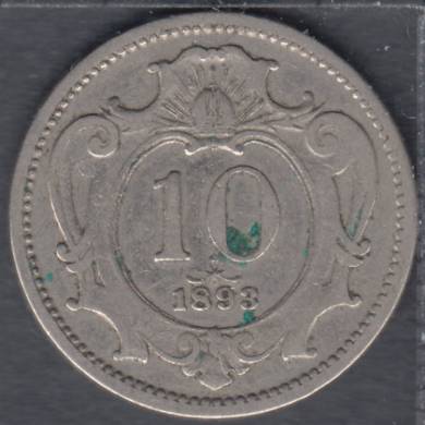1893 - 10 Heller - Autriche