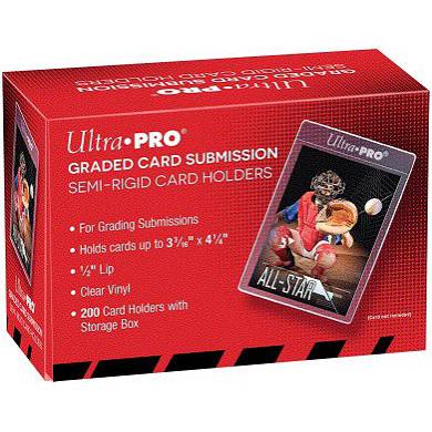 ULTRA-PRO - 200 Semi-Rigid Card Holders Graded Card Submission