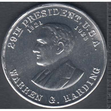 1921 - 1923 - W. G. Harding - 29th President - Medaille