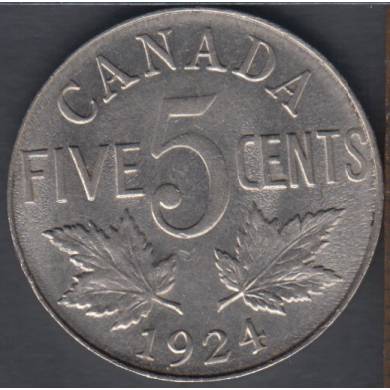 1924 - EF - Canada 5 Cents