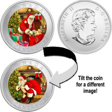 2012 - Santa's Magical Visit - 50-Cent Holiday Coin