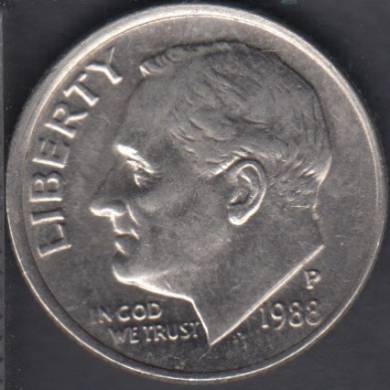1988 P - Roosevelt - 10 Cents