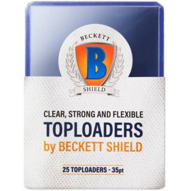 Beckett Shield - 3'' x 4'' Toploader - 35 PT - Protecteurs 25 Cartes