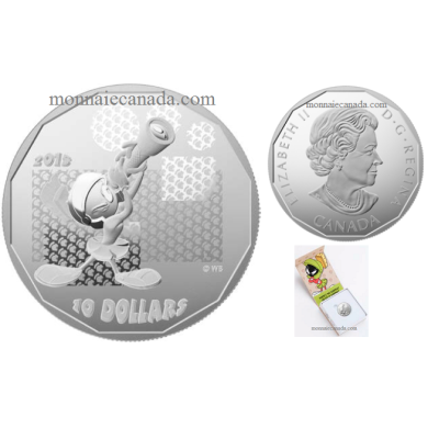 2015 - $10 - 1/2 oz. Fine Silver Coin - Looney Tunes: "Where's the Kaboom?"