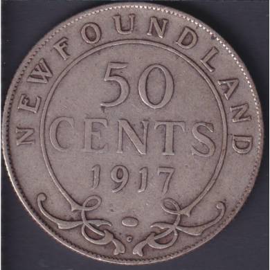 Terre Neuve - 1917 C - Fine - 50 Cents