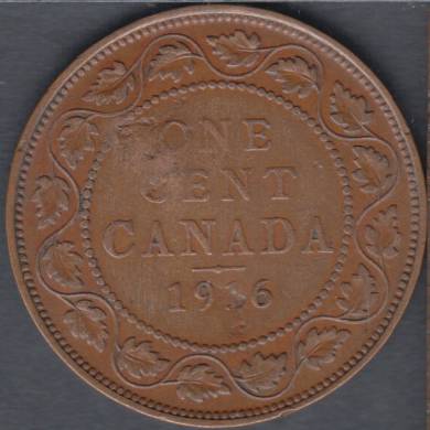 1916 - Fine - Damaged - Canada Large Cent