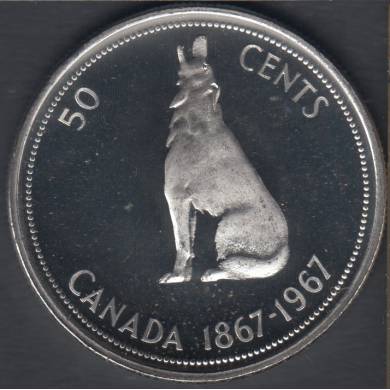 1967 - Specimen - Heavy Cameo - Canada 50 Cents
