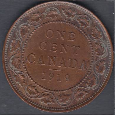 1919 - VF - Cleaned - Canada Large Cent