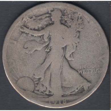 1918 S - Liberty Walking - 50 Cents