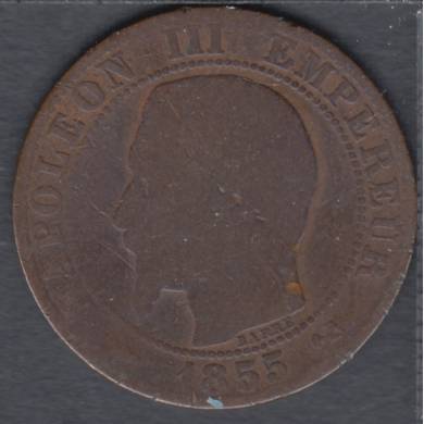 1855 B - 5 Centimes - France