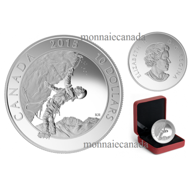 2015 - $10 - 1/2 oz. Fine Silver Coin  Adventure Canada: Ice Climbing