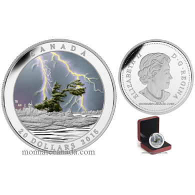 2015 Canada $20 Dollars Fine Silver Coin - Summer Storm - Weather Phenomenon
