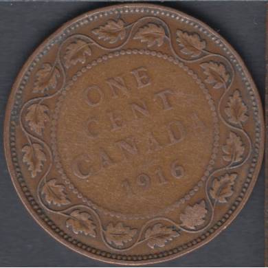 1916 - VG - Canada Large Cent