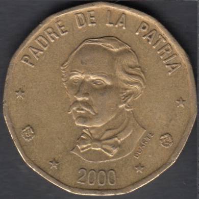 2000 - 1 Peso - Dominican Republic