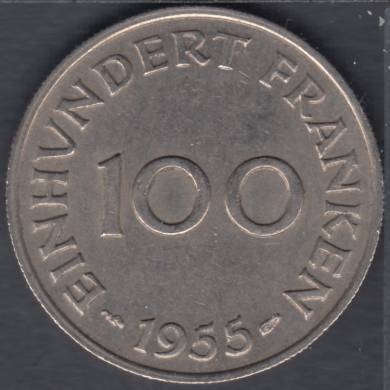 1955 - 100 Franken- Saarland