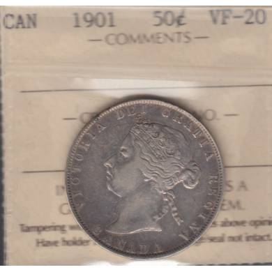 1901 - VF-20 - ICCS - Canada 50 Cents