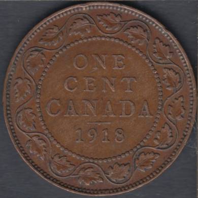 1918 - F/VF - Canada Large Cent