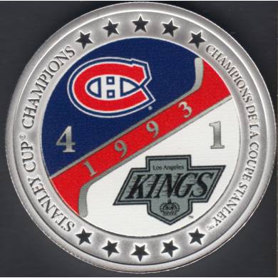 1993 - Canadiens de Montral - STALEY CUP CHAMPIONS - Official NHL Mdaille - Proof - Siler Plated
