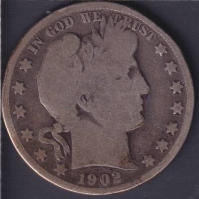1902 S - VG - Barber - 50 Cents USA