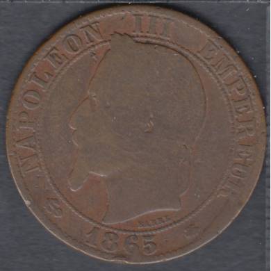 1865 A - 5 Centimes - France