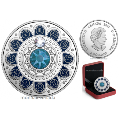 2017 - $3 - Pure Silver coin  Zodiac - Scorpio