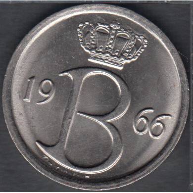 1966 - 25 Centimes - (Belgie) - B. Unc - Belgium