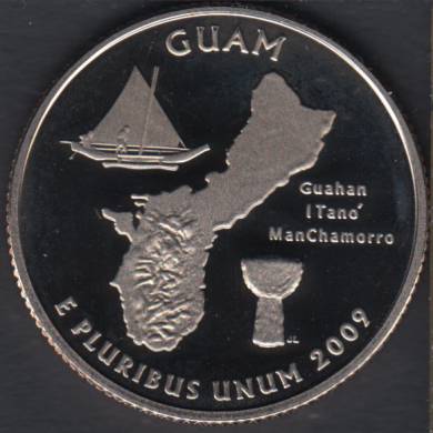 2009 S - Proof - Guam - 25 Cents