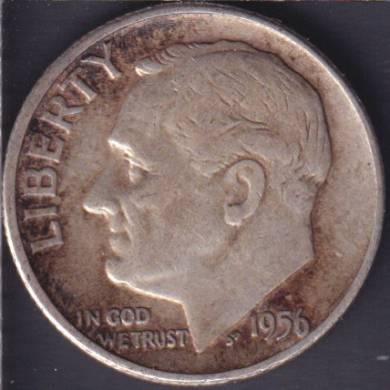 1956 - Roosevelt - 10 Cents USA