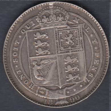 1890 - Shilling - VF - Great Britain