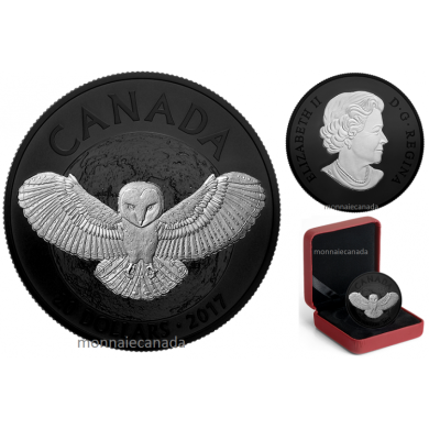 2017 - $20 - 1 oz. Pure Silver Coin - Nocturnal by Nature: The Barn Owl