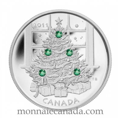 2011 - $20 - Fine Silver Coin - Christmas Tree