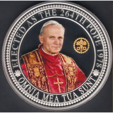 2020 - Proof - One Crown - Queen Elisabeth II - Plaqu Argent - Elected As The 264th Pope - Tristan da Cunha