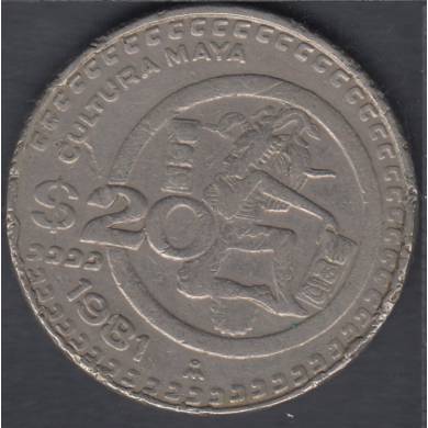 1981 Mo - 20 Pesos - Mexique