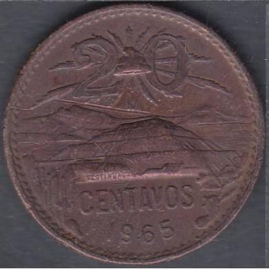 1965 Mo - 20 Centavos - Mexique